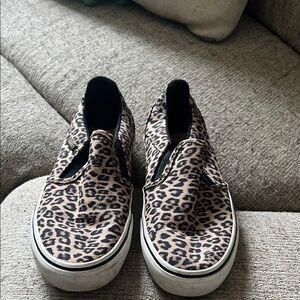 Leopard Print Slip-On Sneakers